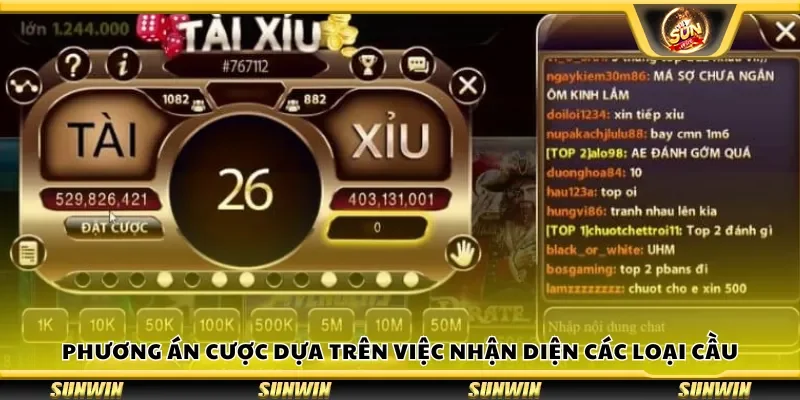 Phương án cược dựa trên việc nhận diện các loại cầu